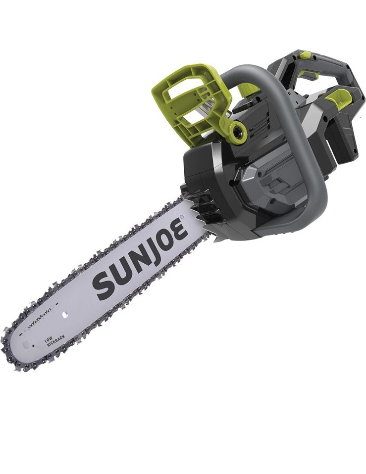 Sun Joe 100-Volt 18 inch Brushless Lithium-iON Cordless Handheld Chain Tool Only Sun Joe 100-Volt 18 inch Brushless Lithium-iON Cordless Handheld Chain Tool Only