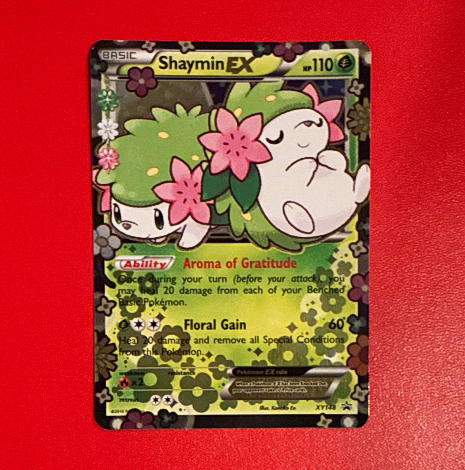 The Pokémon Company Shaymin-EX XY148 Promo Full Art Holo English 2016 110 HP