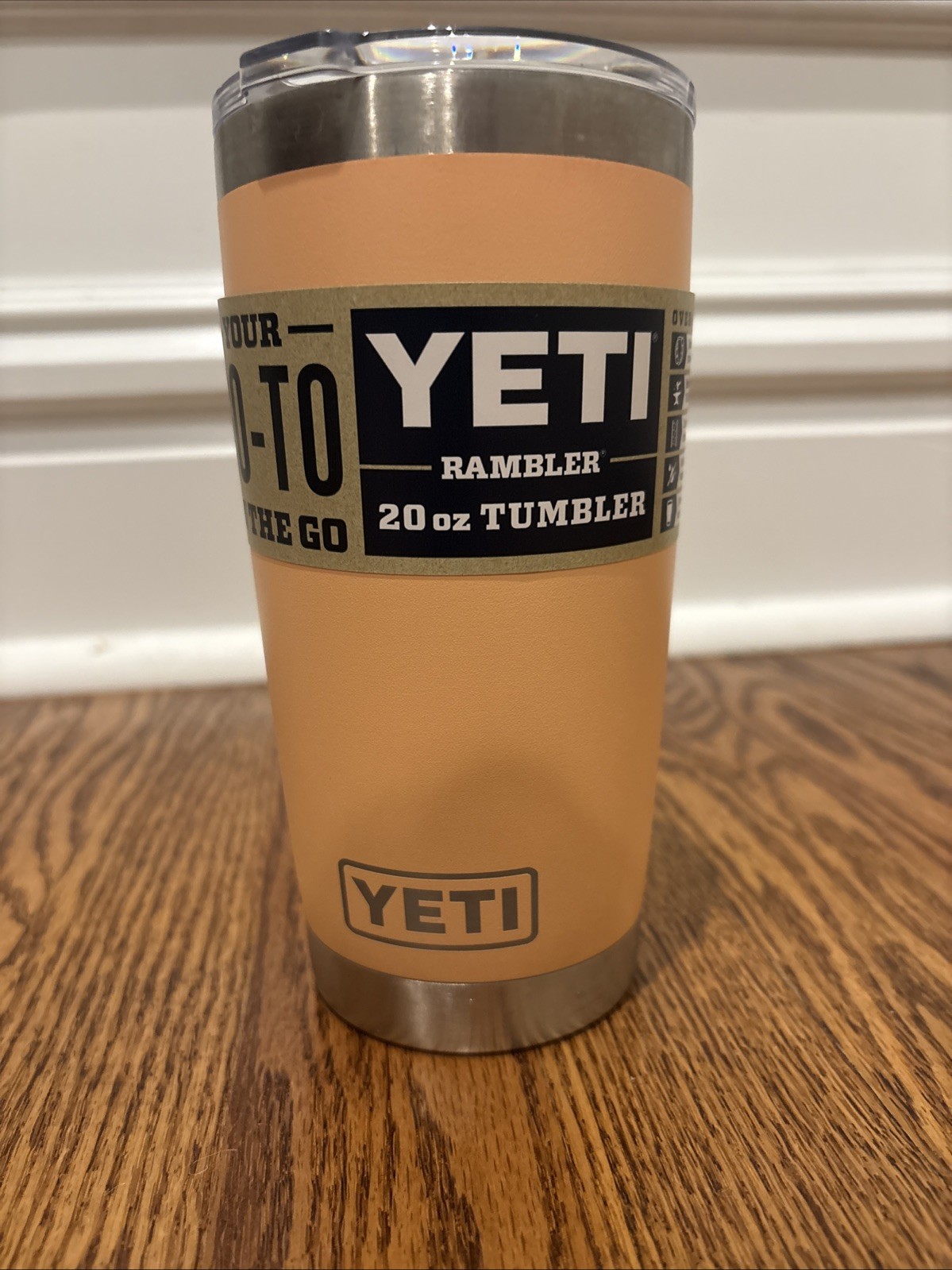 Yeti 20 Oz Tumbler Peach Color Water Bottle