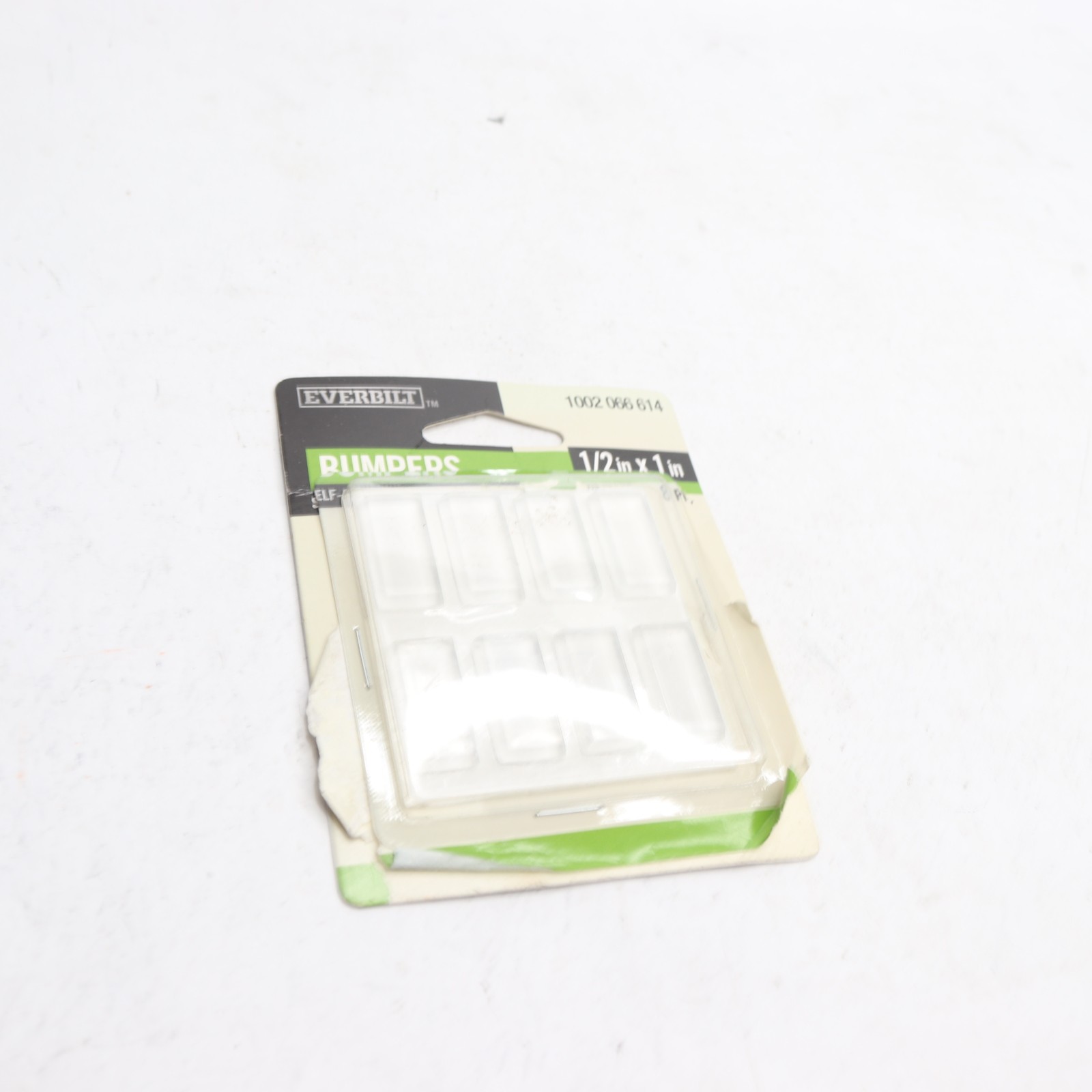(8-Pk) Everbilt Self-Adhesive Bumper Clear 1/2\