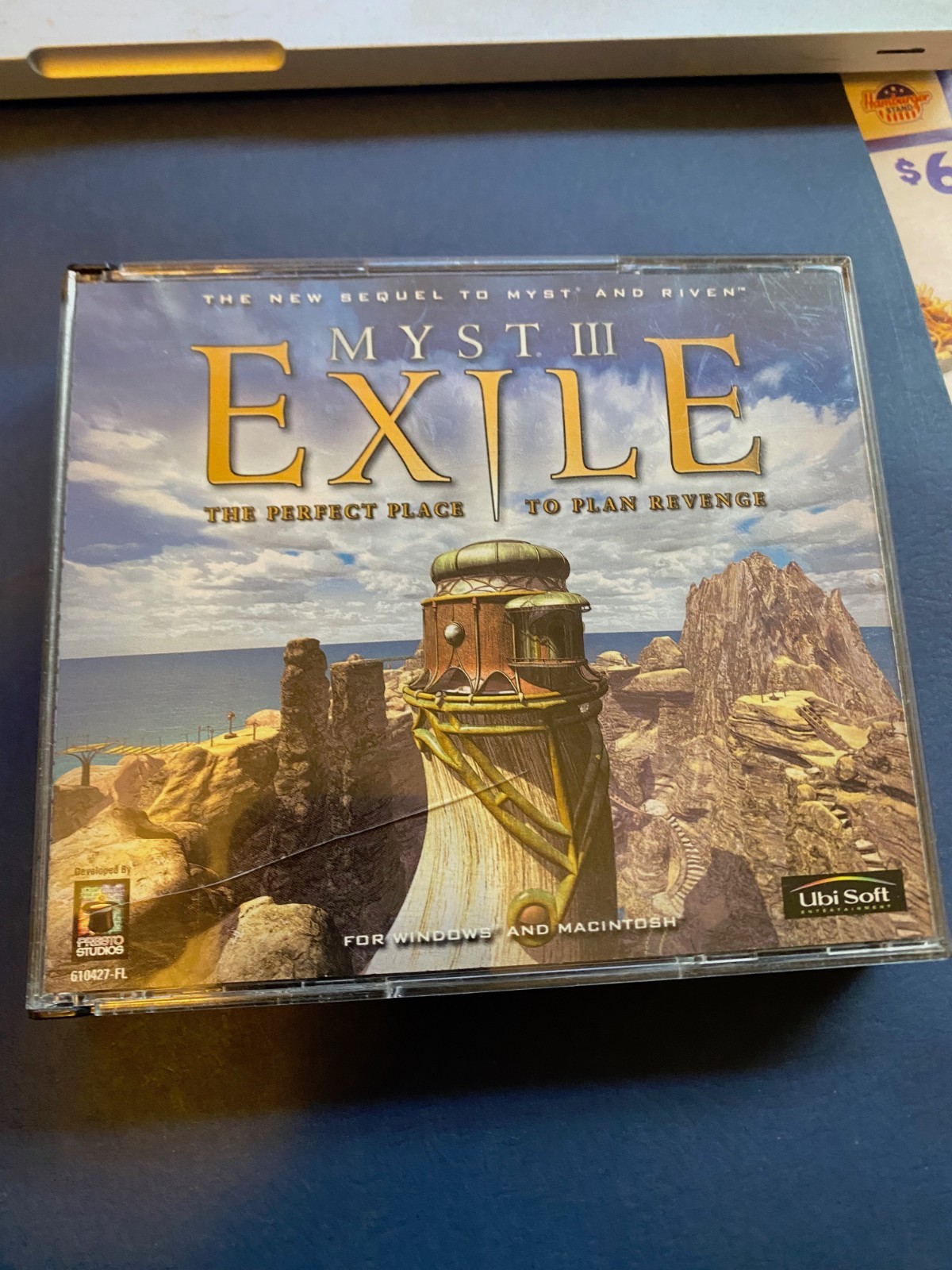 Myst III 3 Exile PC Game 2001 Discs 4 Disc Windows/Mac w/Manual VGC cib complete
