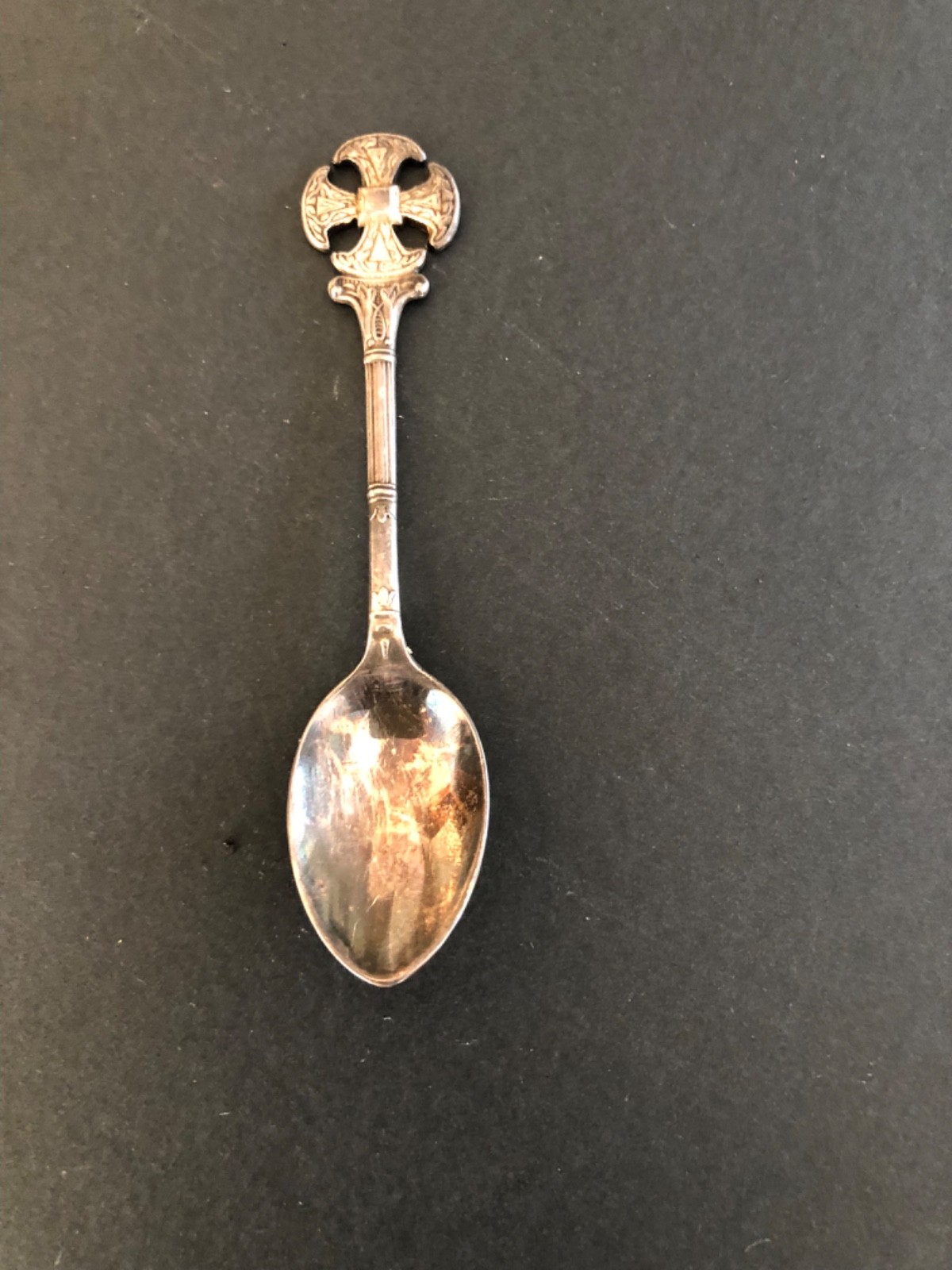 Vintage Canterbury Cross cathedral small souvenir spoon