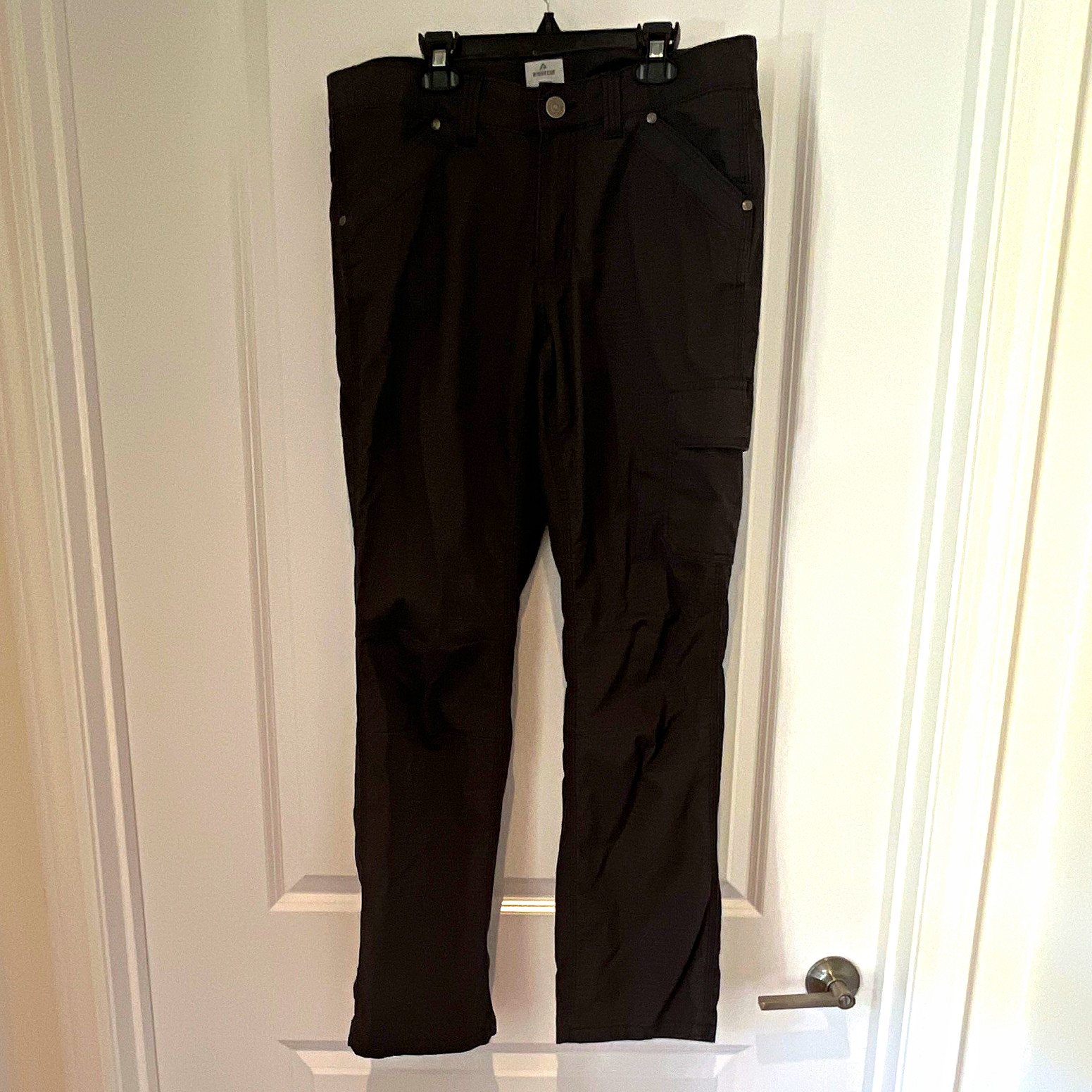 Ridgecut Women\'s Black Ripstop Cargo Pants Pockets Stretch 30\