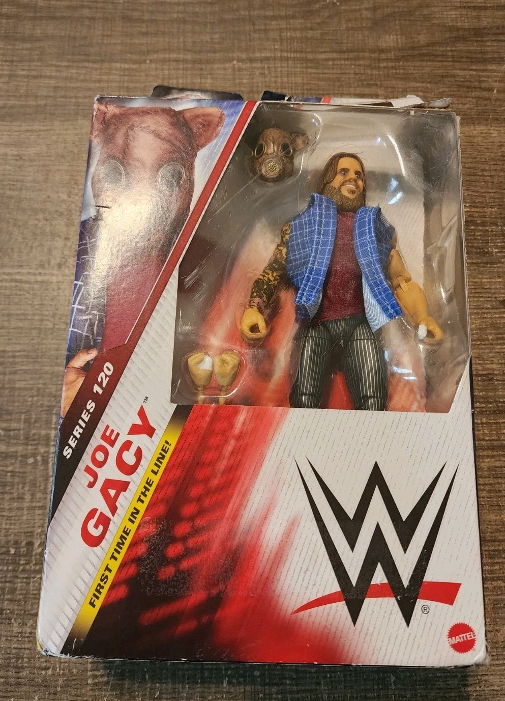 WWE Joe Gacy Elite Series 120 Wrestling Figure Wyatt Sicks NEW DAMAGED BOX