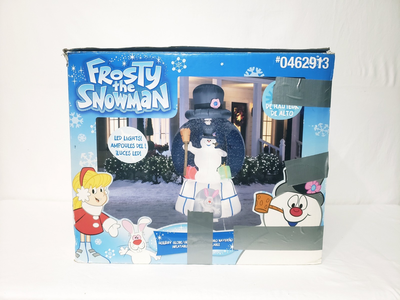 Rare Gemmy 2013 7.5ft Airblown Inflatable Frosty The Snowman Snowglobe 87537