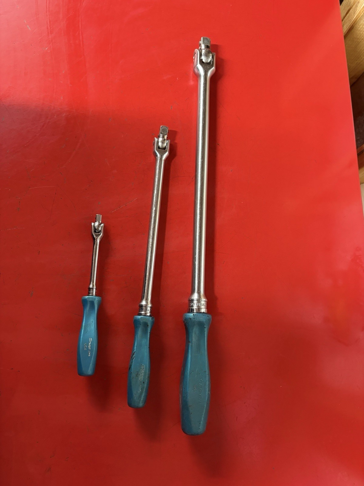 Snap-on Tools Pearl Blue Breaker Bar Set 3pc set, 1/4, 3/8, 1/2 drives Snap-on Tools Pearl Blue Breaker Bar Set 3pc set, 1/4, 3/8, 1/2 drives
