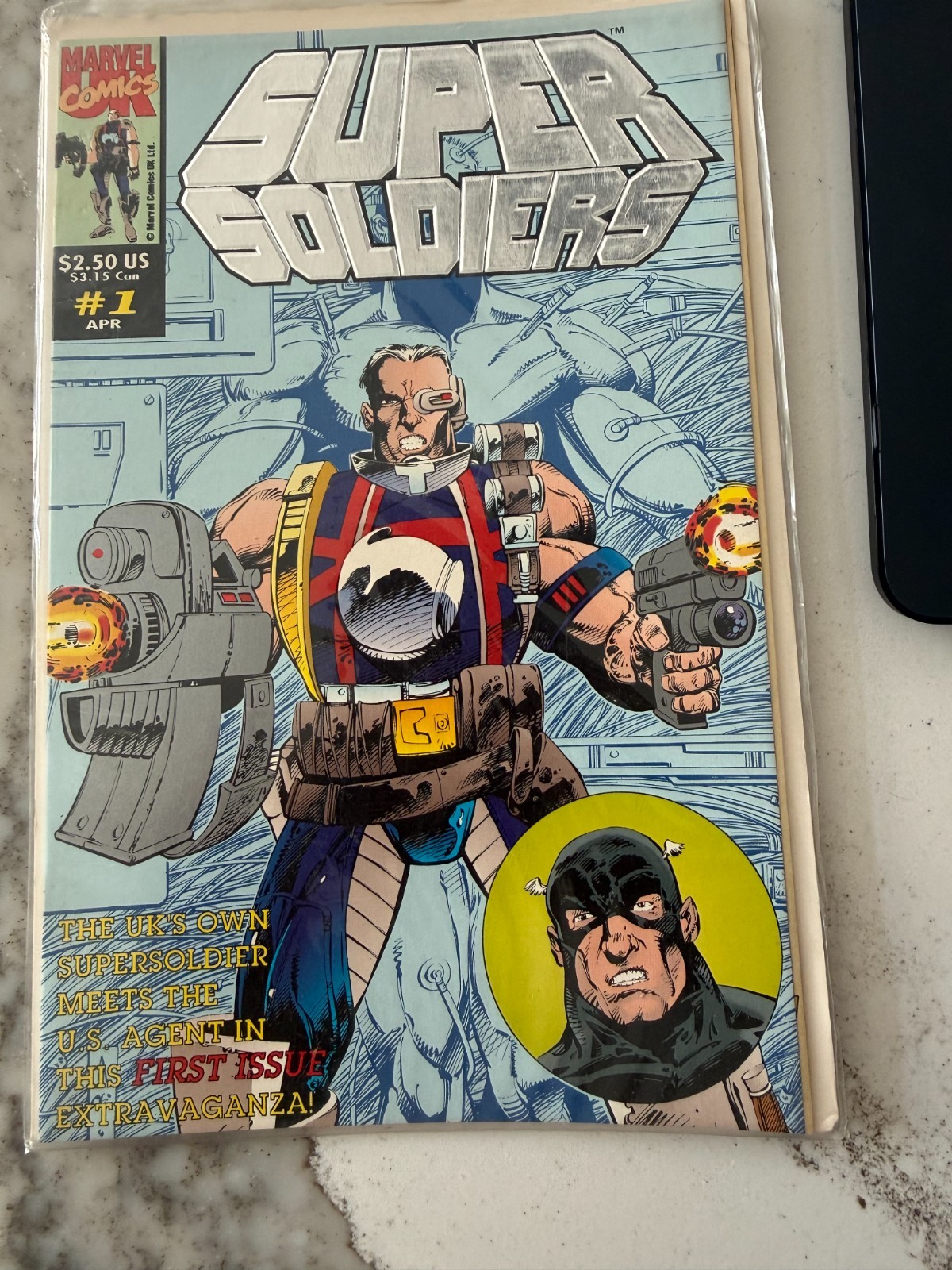 Super Soldiers #1 Marvel Comics UK 1993 US Agent First Issue Vintage Comic