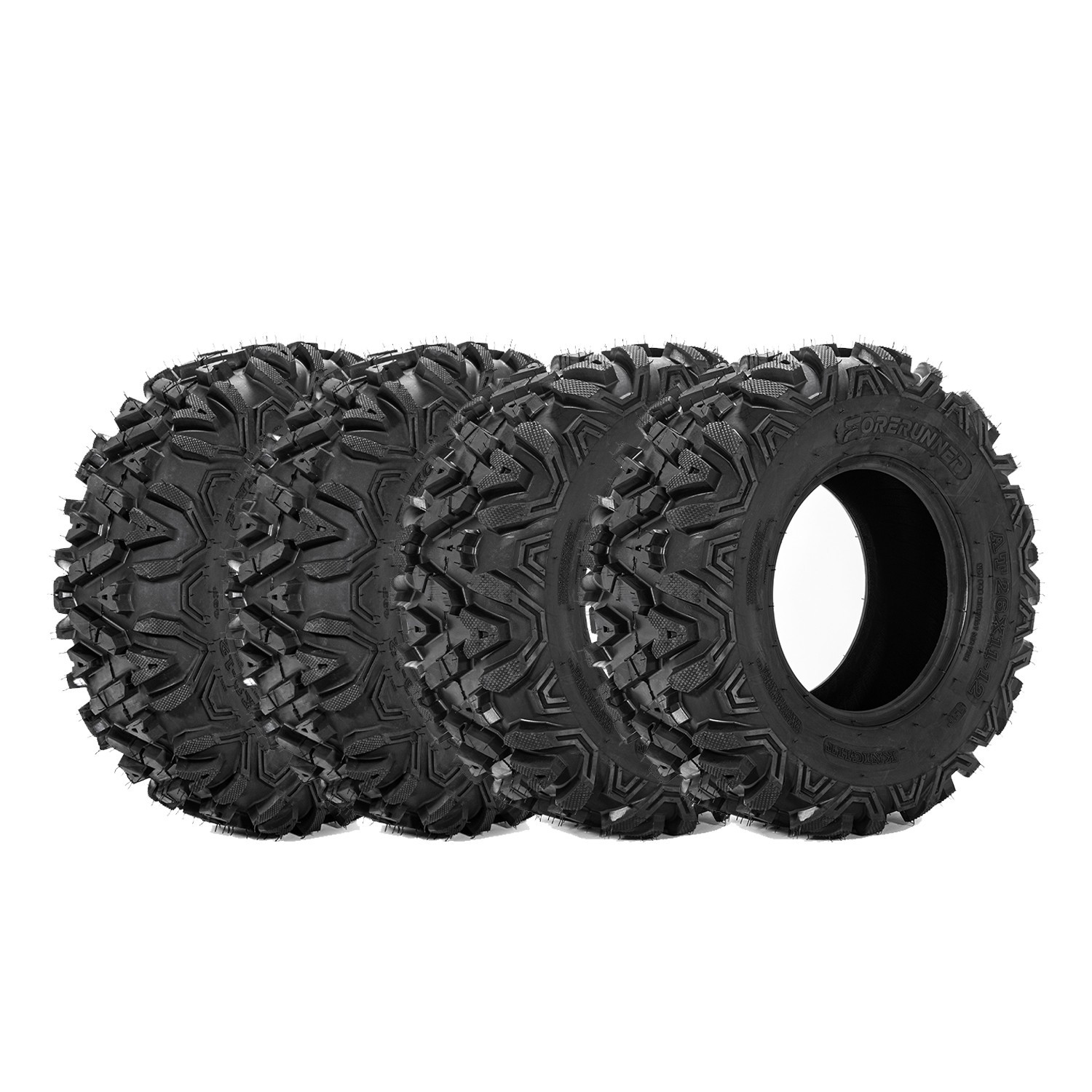 Set 4 26x11-12 26x9-12 ATV UTV Tires 26x9x12 26x11x12 All Terrain Mud Tires