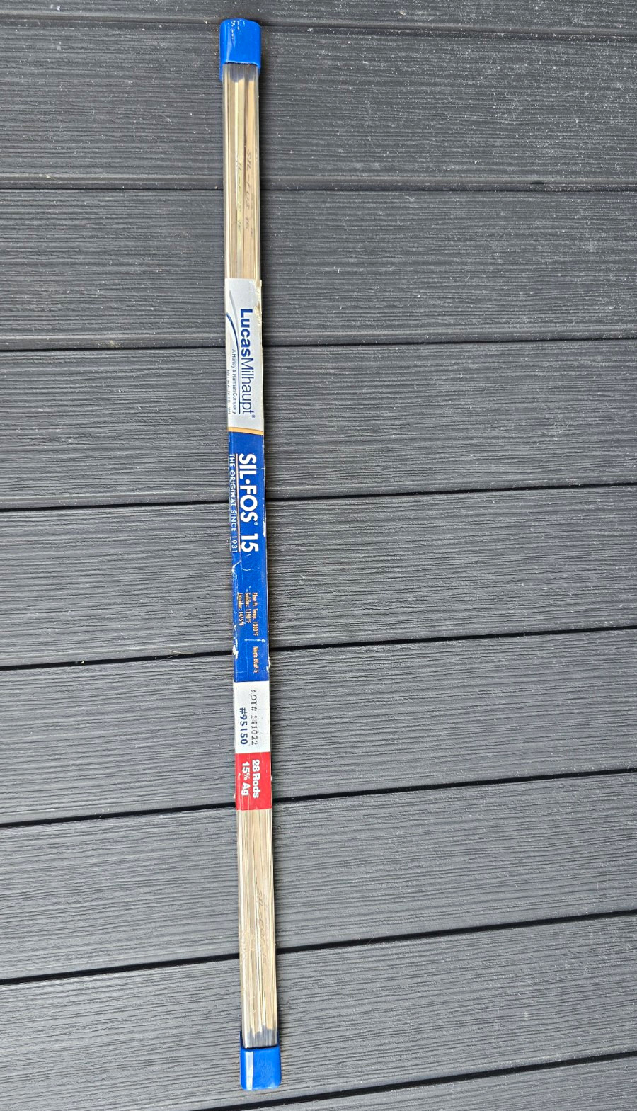Lucas-Milhaupt SIL-FOS 15 Silver Brazing Rods 20 in AWS BAg-5 MPN 81510