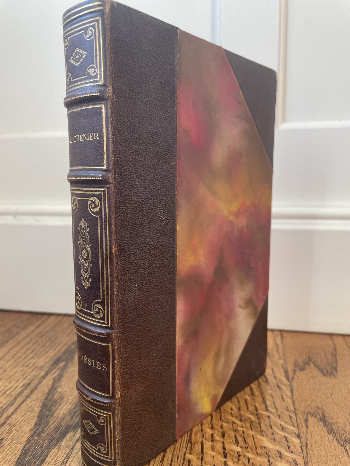 1919 André Chénier Poésies French Poetry Leather Spine Fine Binding