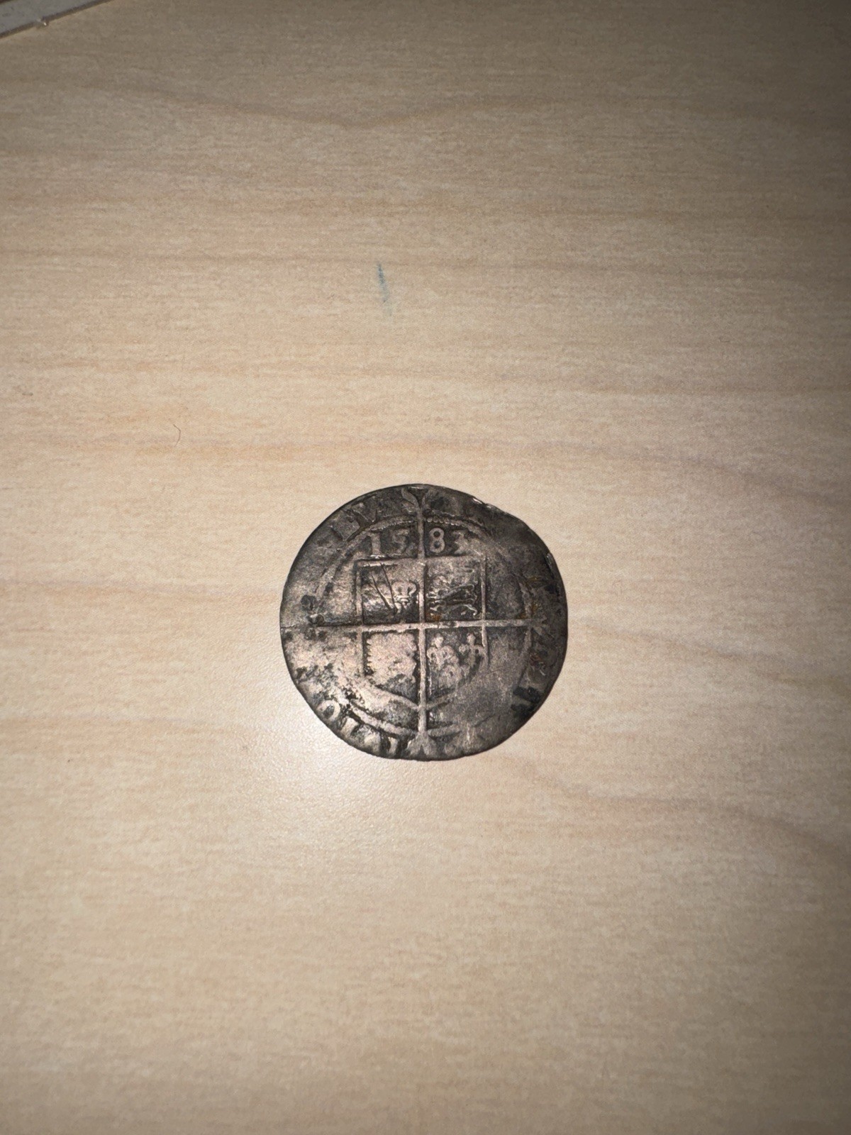 1583 Elizabeth I Silver Sixpence - Hammered Tudor Coin 6 Pence