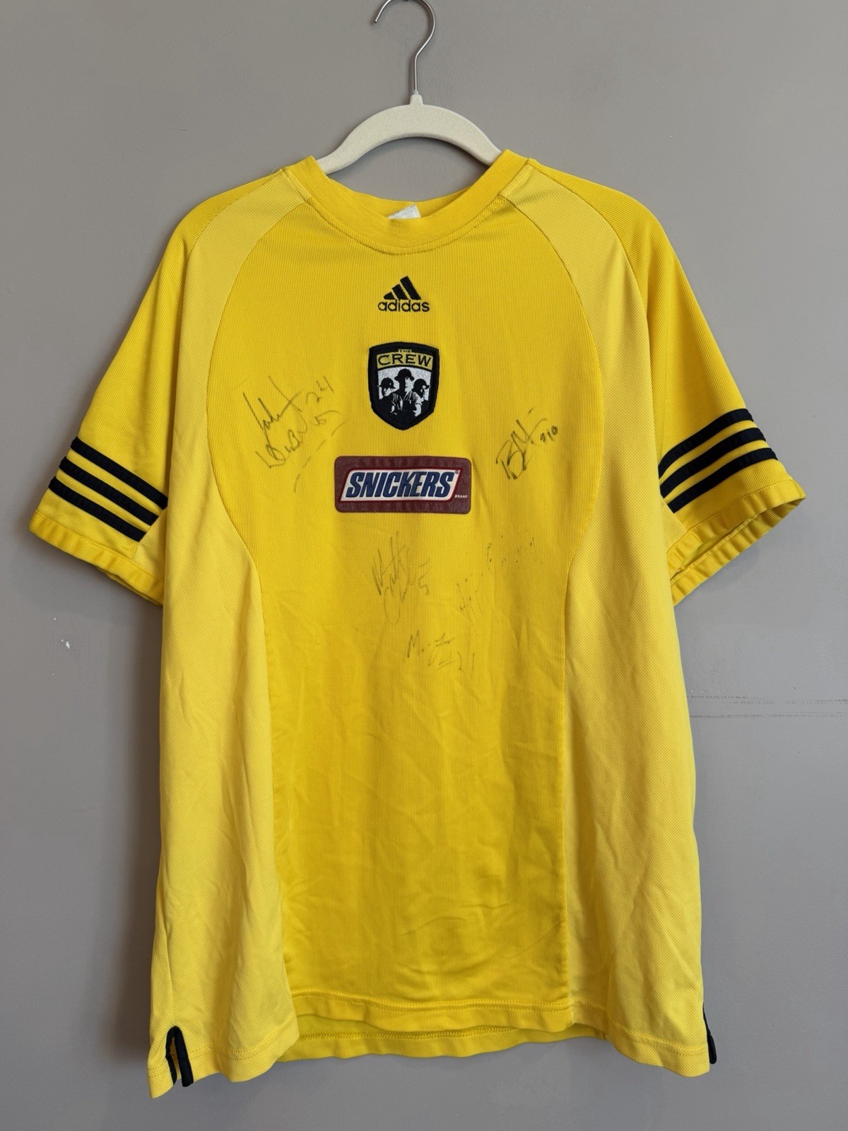 Vintage 90s Columbus Crew  Practice Jersey L Very Rare Signed