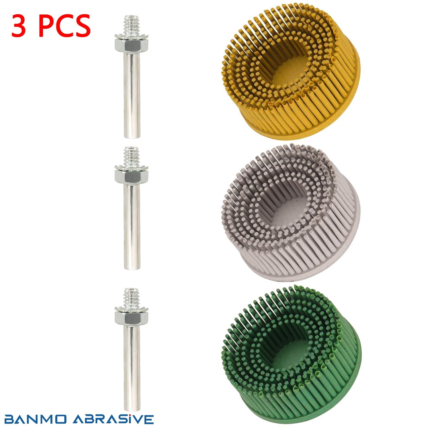 3pcs Bristle Disc 2\
