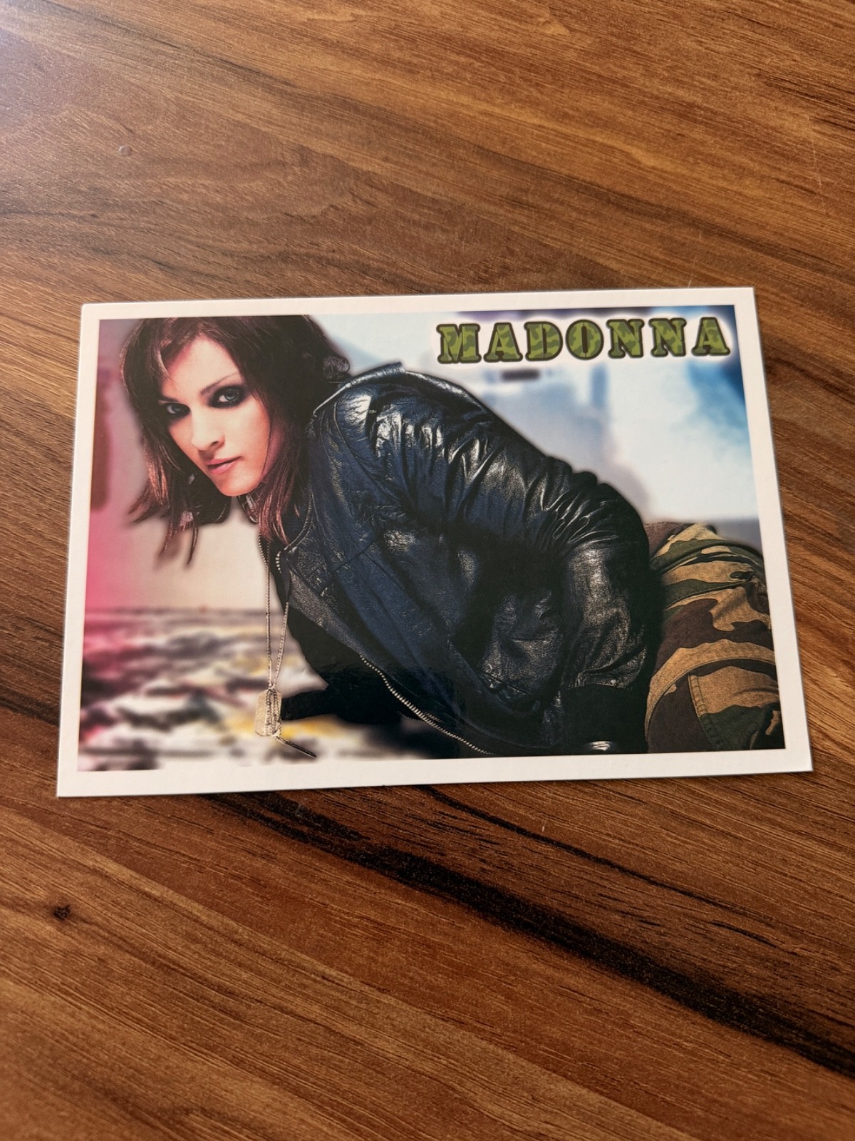 Vintage Turkish Madonna Portrait Postcard Pop Music Memorabilia Rare Card Vintage Turkish Madonna Portrait Postcard Pop Music Memorabilia Rare Card