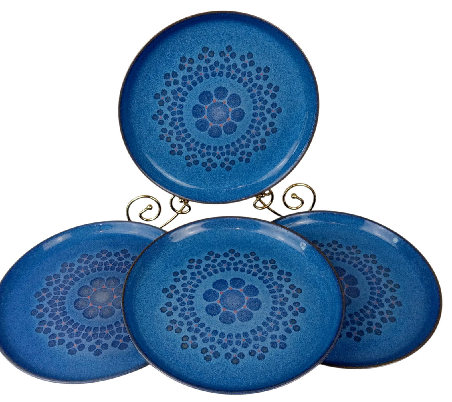 Set of 4 Denby Langley Midnight 10 1/8\ Set of 4 Denby Langley Midnight 10 1/8\