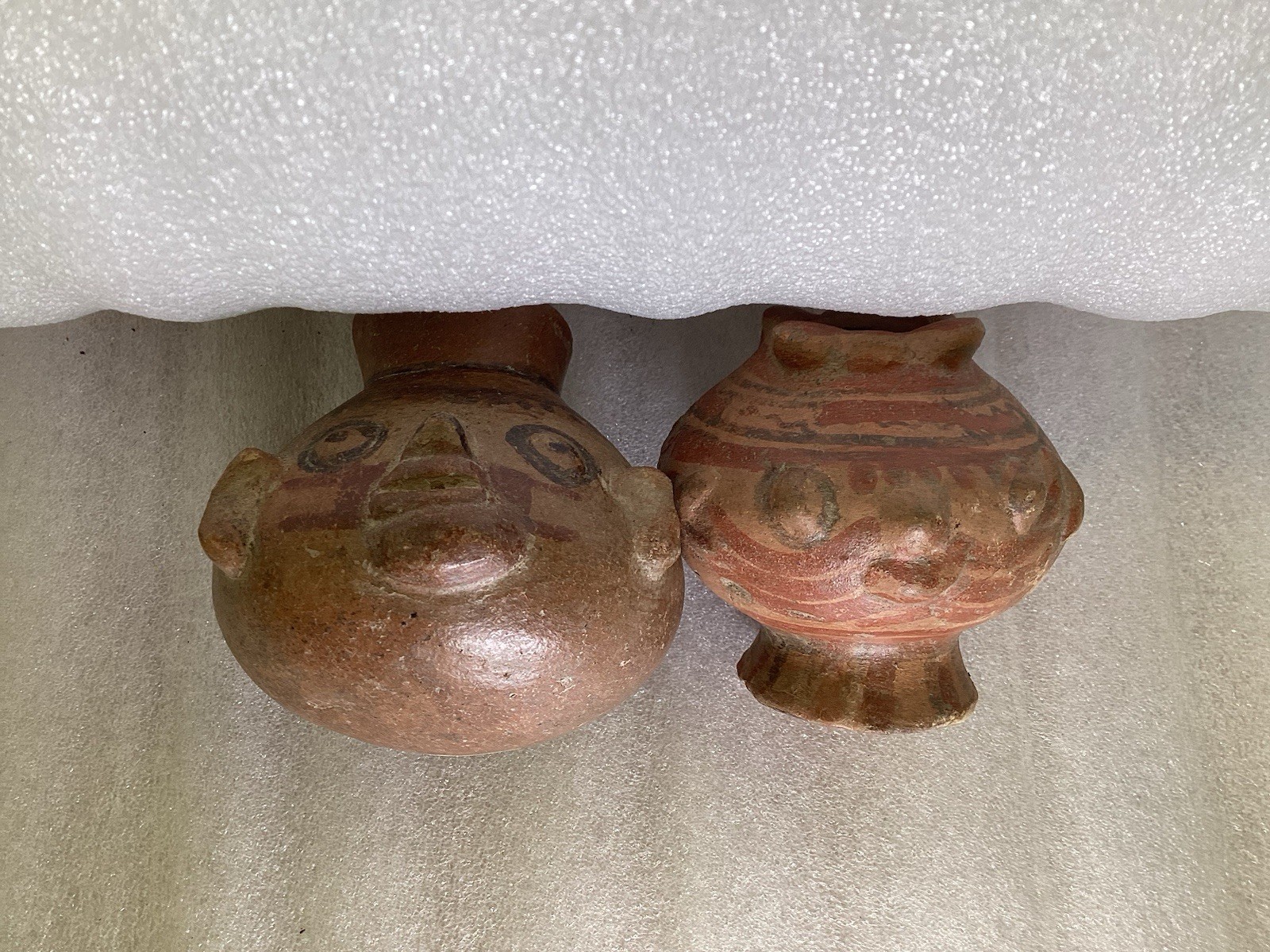 Ancient Pre-Columbian Lot of 2 Miniature Pot Pottery Pot #4 Ancient Pre-Columbian Lot of 2 Miniature Pot Pottery Pot #4