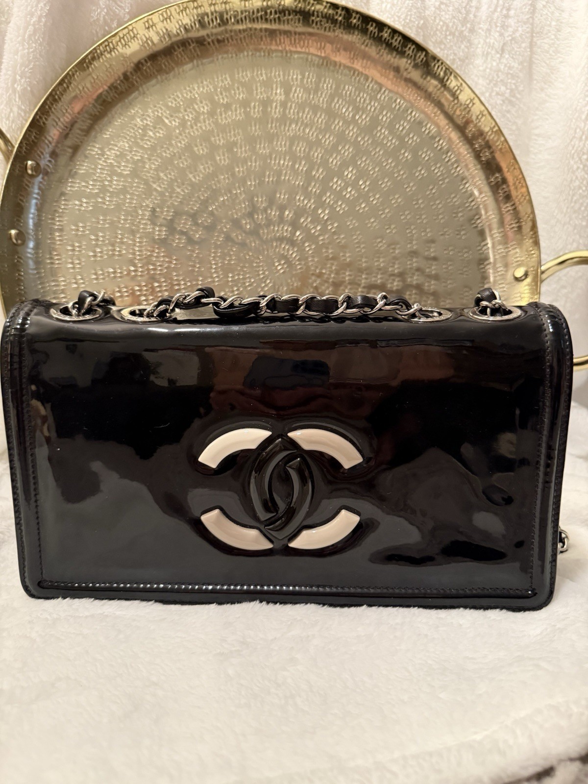 CHANEL Black Leather And Lambskin CHANEL Black Leather And Lambskin