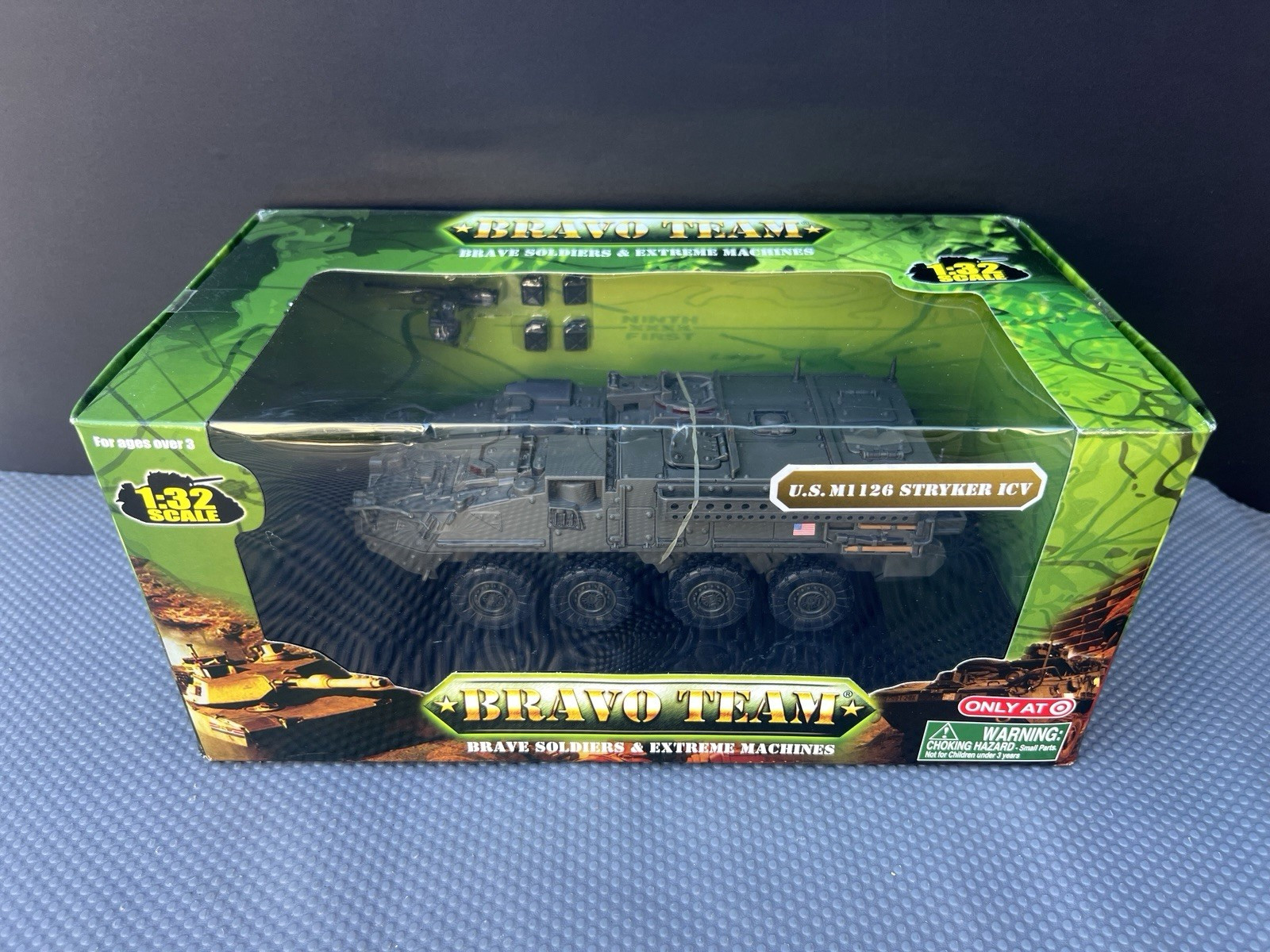 Unimax Bravo Team 1:32 Scale U.S. M1126 Stryker ICV Armored Vehicle - New In Box Unimax Bravo Team 1:32 Scale U.S. M1126 Stryker ICV Armored Vehicle - New In Box