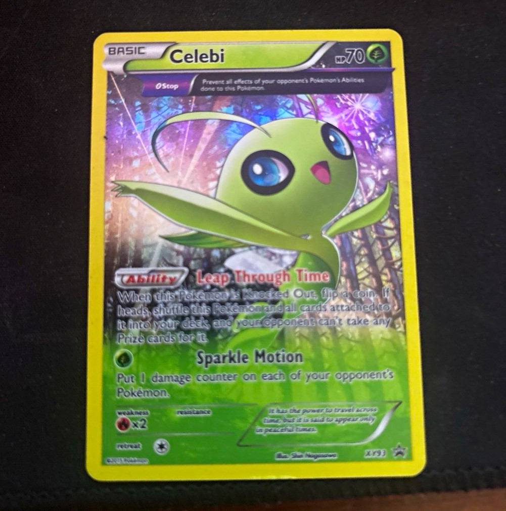 Pokemon TCG Celebi XY93 XY Promo Holo Basic 70 HP Θ Stop English Pokemon TCG Celebi XY93 XY Promo Holo Basic 70 HP Θ Stop English