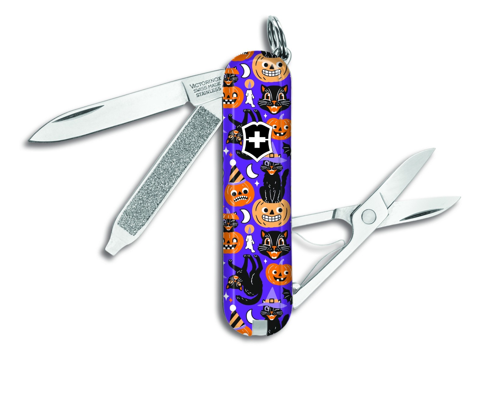 Victorinox Swiss Army HALLOWEEN BLACK CAT CLASSIC SD Knife Multi Tool RH219