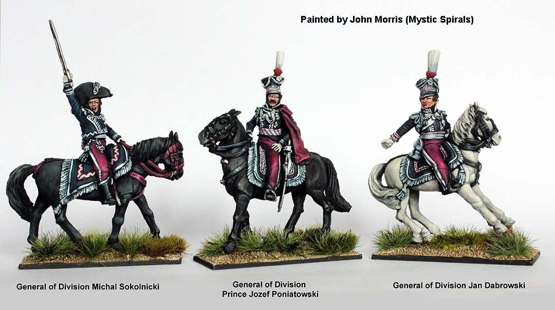 28mm Napoleonic Duchy of Warsaw Mounted Commanders Perry Miniatures Metal YHP