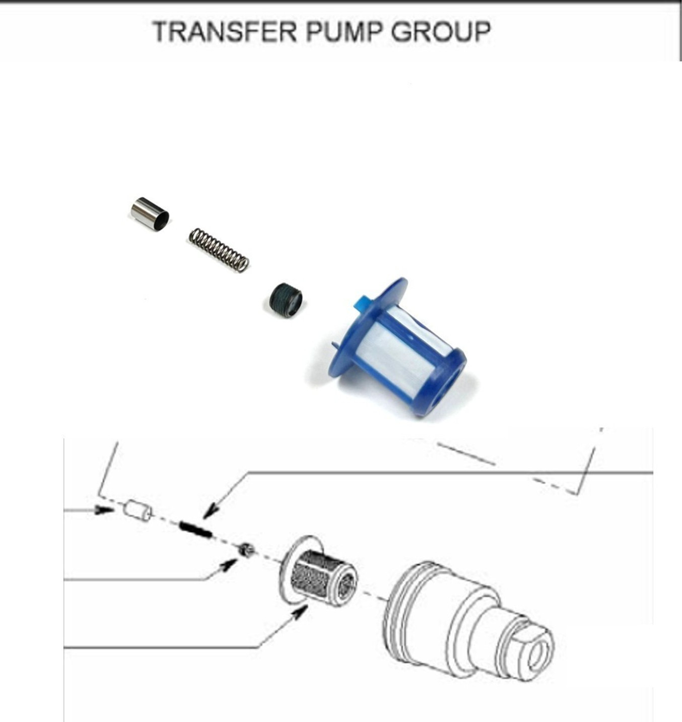 Transfer Pump Fuel Injection Filter Piston Spring for Stanadyne DB2 DB4 Pumps