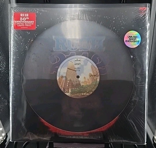 MEGA RARE 1/300 RUSH 2112 50th ANNIVERSARY LTD EDITION LIQUID FILLED LP SEALED