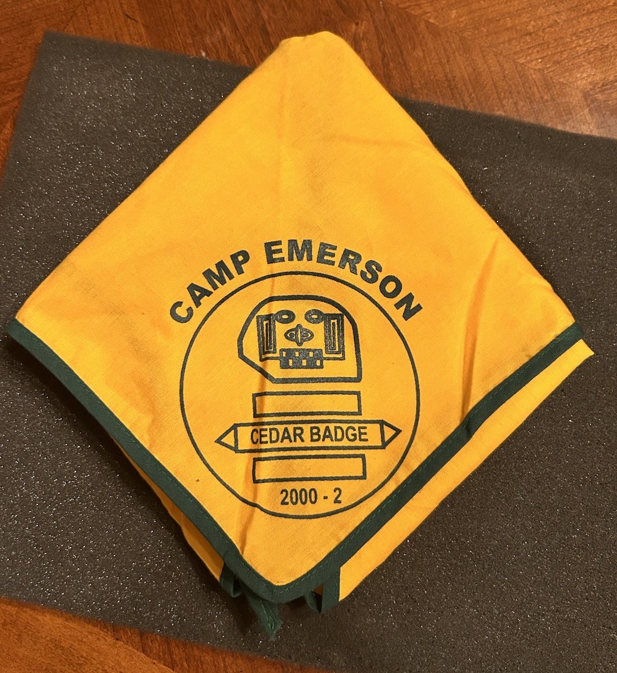 BSA Camp Emerson Cedar Badge 2000-2 Leadership Training Neckerchief BSA Camp Emerson Cedar Badge 2000-2 Leadership Training Neckerchief