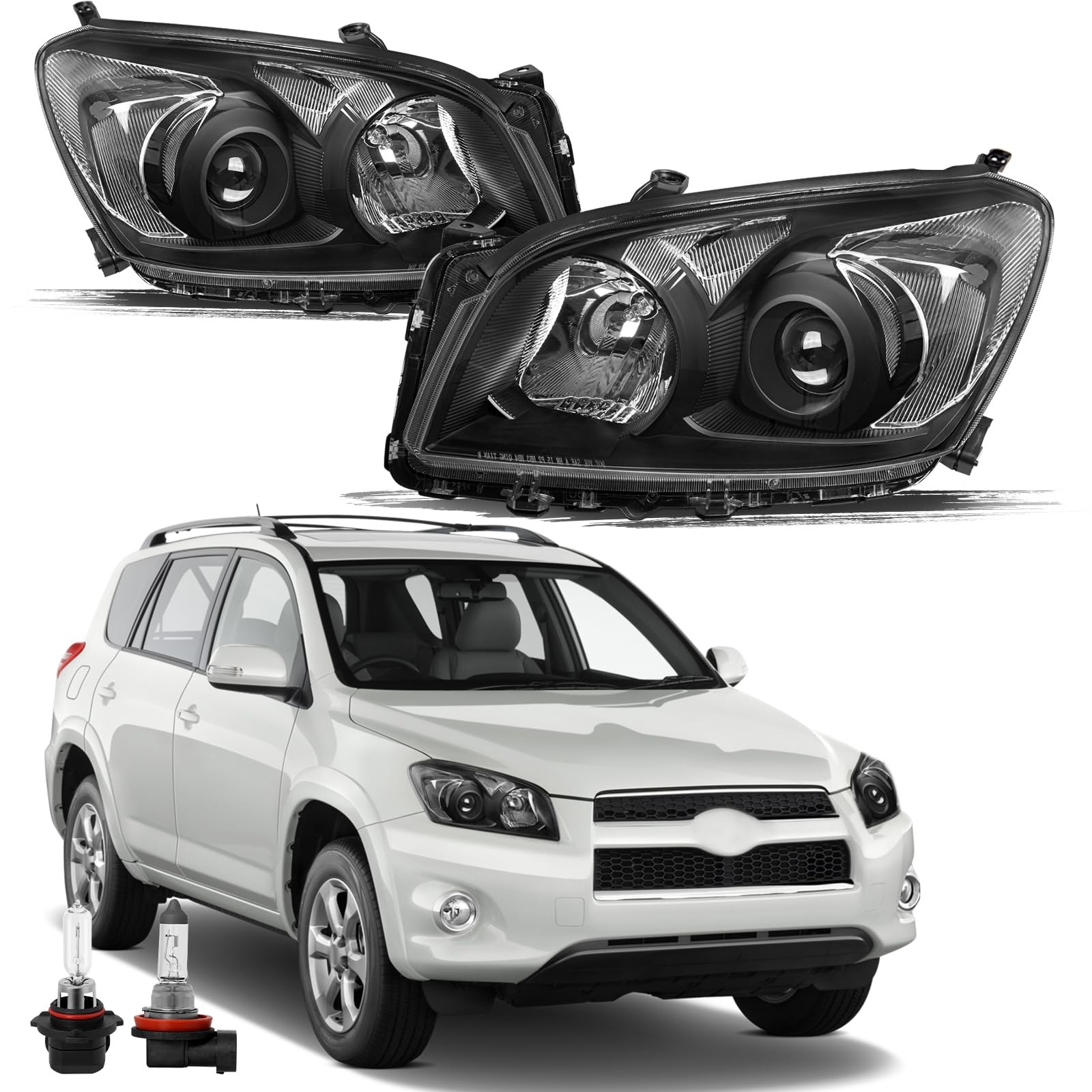 Headlight Assembly Replacement for 2009-2012 Toyota RAV4