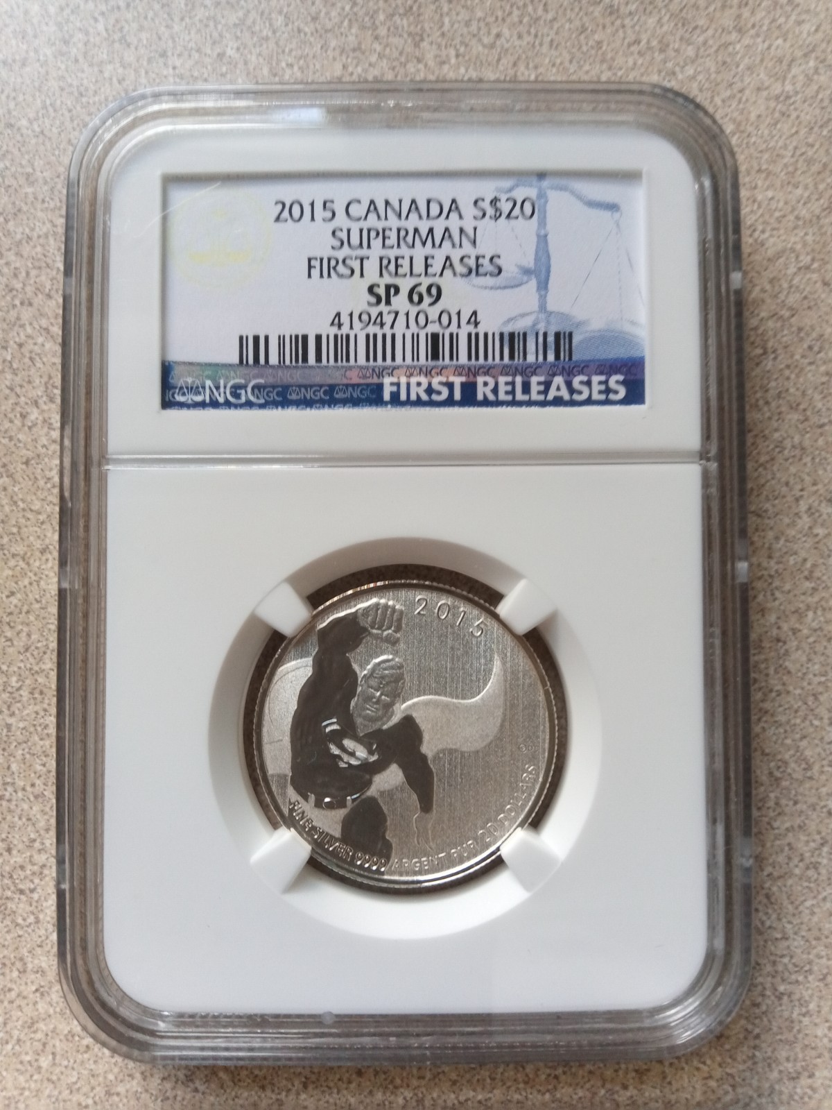 2015 CANADA NGC FIRST RELEASES SP69 SUPERMAN S$20S 2015 CANADA NGC FIRST RELEASES SP69 SUPERMAN S$20S