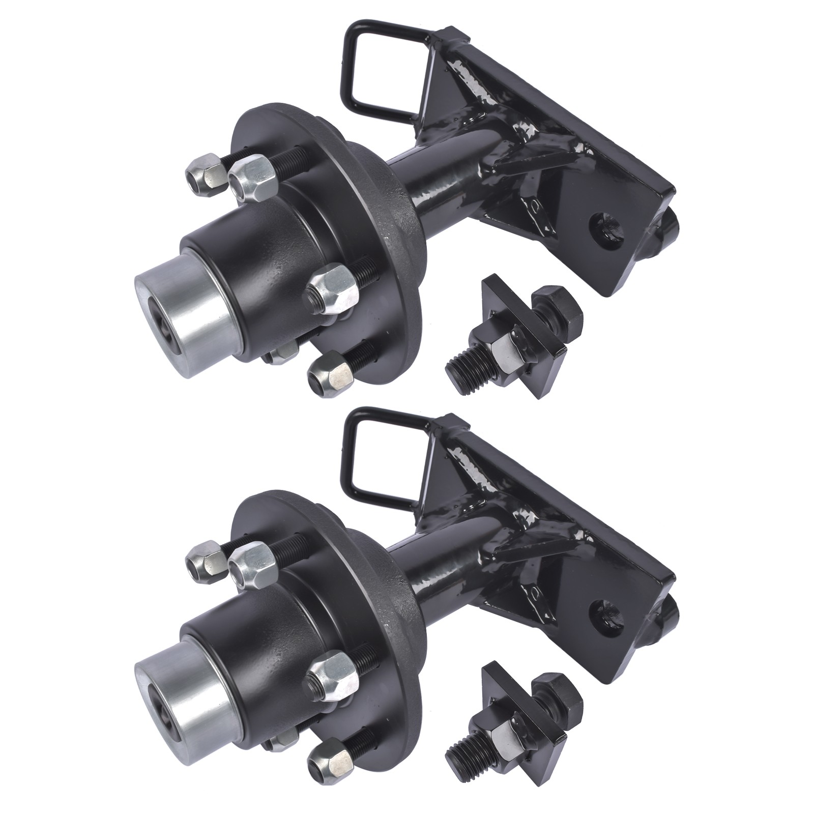 Upgraded 6x5.5 Lug Superior Shipping Container Wheels,Bolt-on Spindle Kit -2PCS