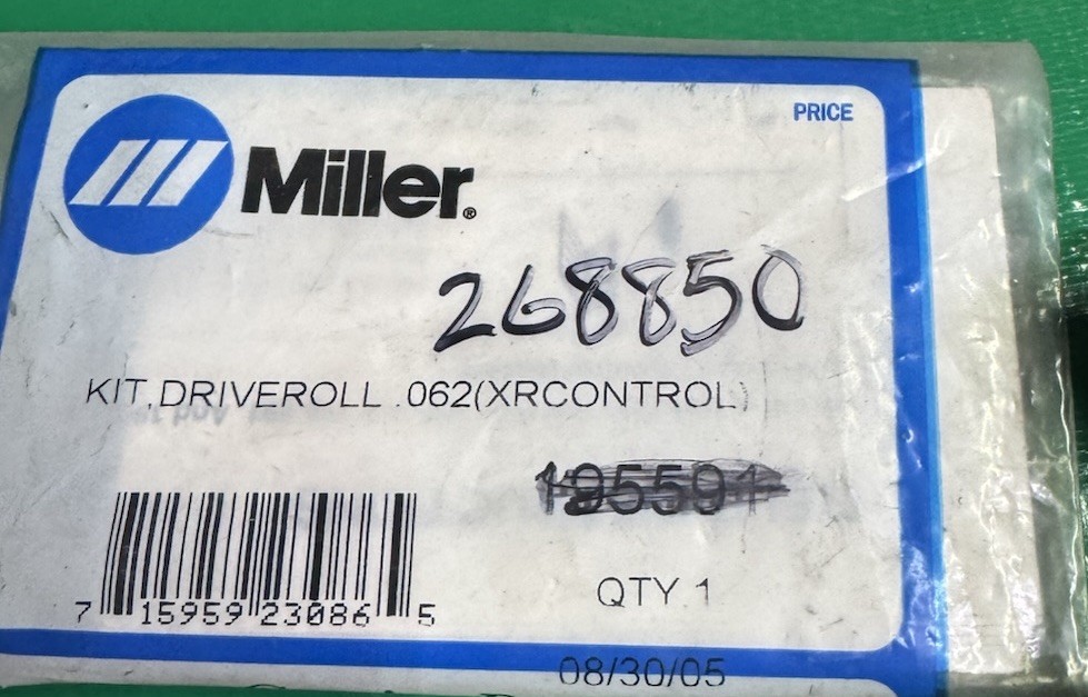 268850 Drive Roll Kit .062 For XR Control NEW  Miller Feeder Parts 195591 Old #