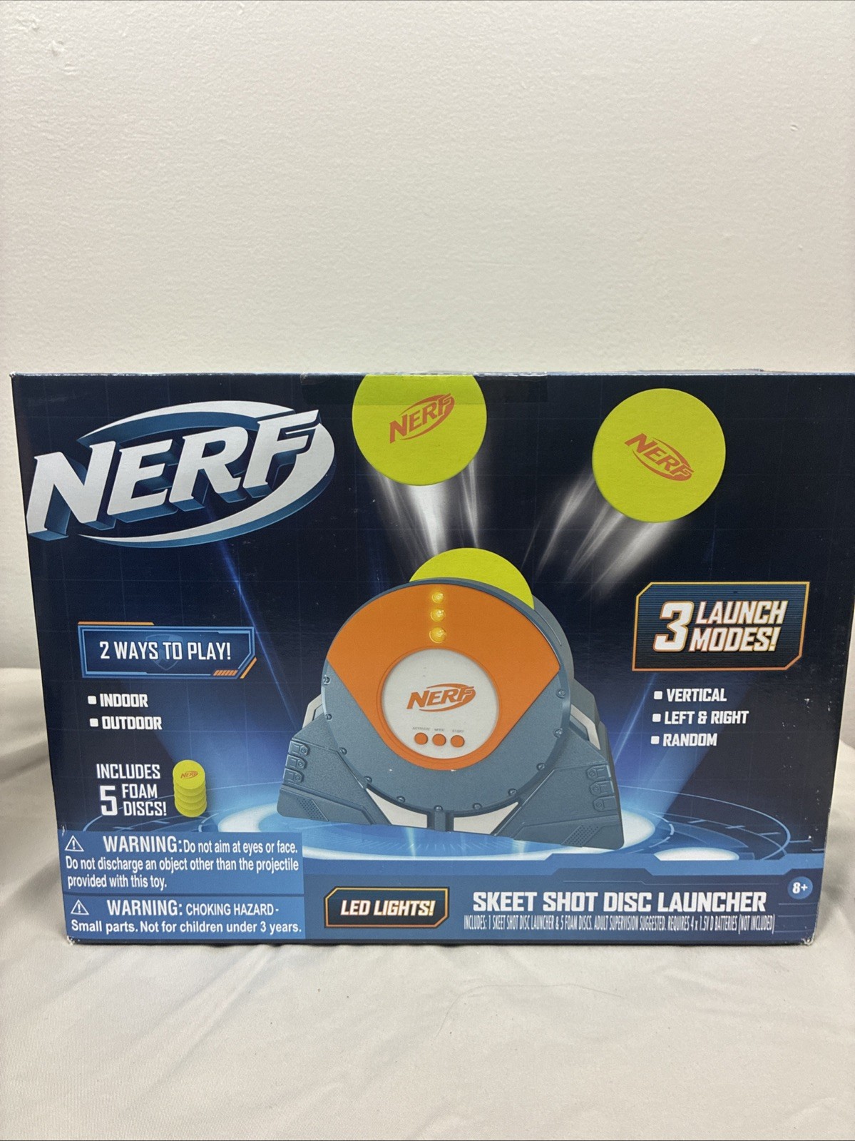 NEW NERF Target Skeet Shooter Disc Launcher Includes 5 Foam Discs Hasbro Sealed NEW NERF Target Skeet Shooter Disc Launcher Includes 5 Foam Discs Hasbro Sealed