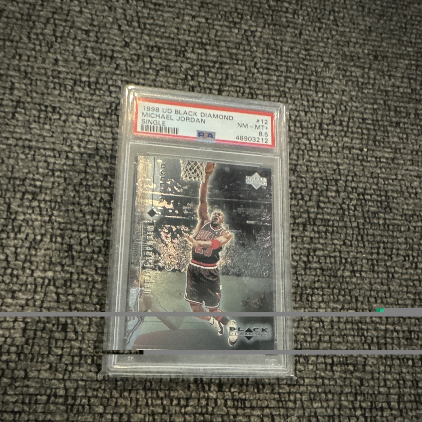 1998-99 Upper Deck Black Diamond - Michael Jordan #12 PSA 8.5 NM MT+ 1998-99 Upper Deck Black Diamond - Michael Jordan #12 PSA 8.5 NM MT+