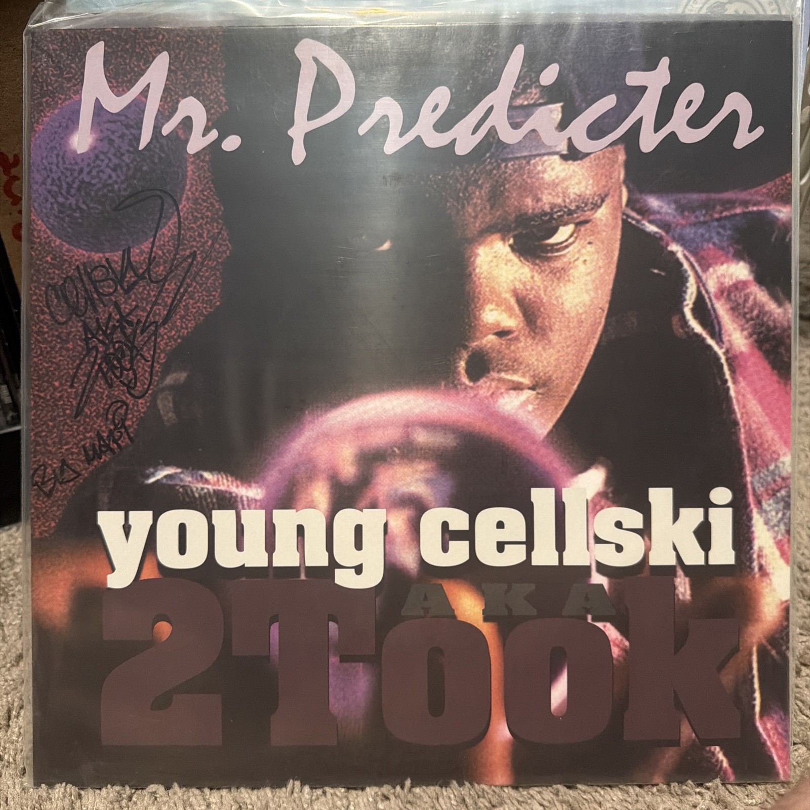 Young Cellski 2Took Mr. Predicter Autographed On Sleeve