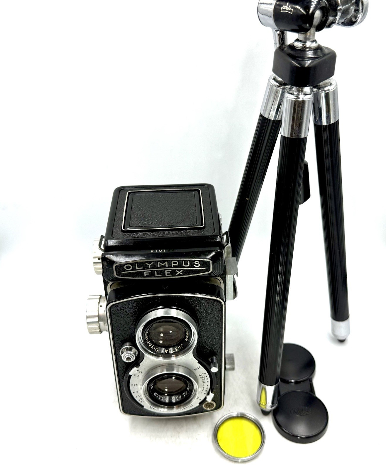 US DDP [ Near MINT ] Olympus Olympusflex A f3.5 TLR Film Camera w/tripod f JAPAN