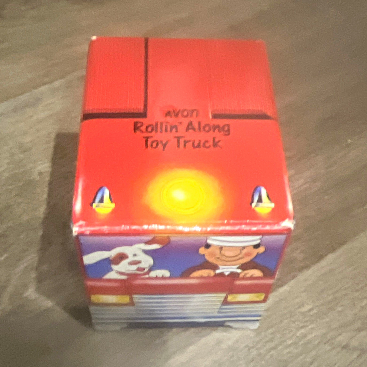 Avon Vintage 1988 Rollin\' Along Toy Truck, Battery Operated Lights, Red