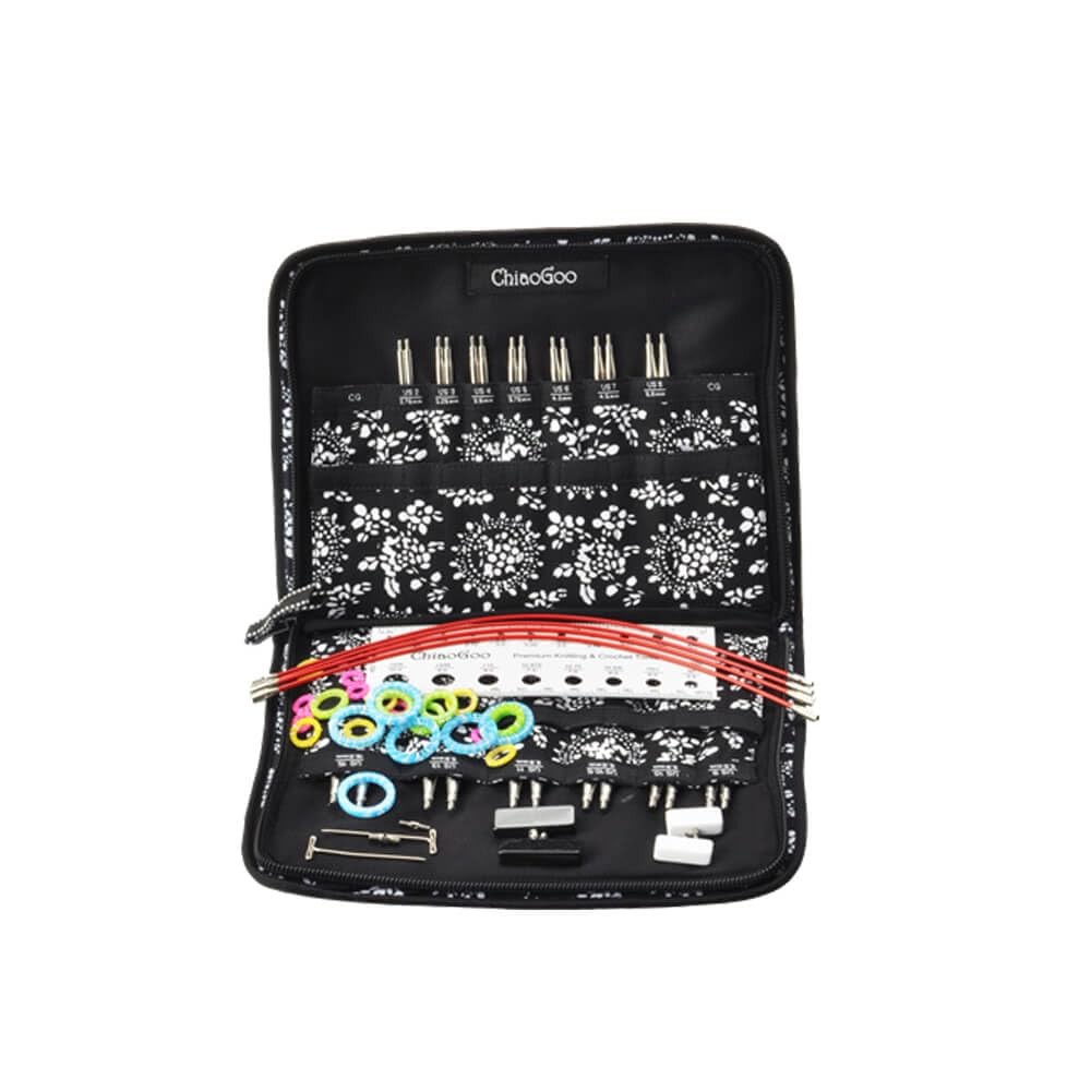 ChiaoGoo Twist SS Complete Set, 4-inch 10 cm SL, US 2-15 2.75-10 mm