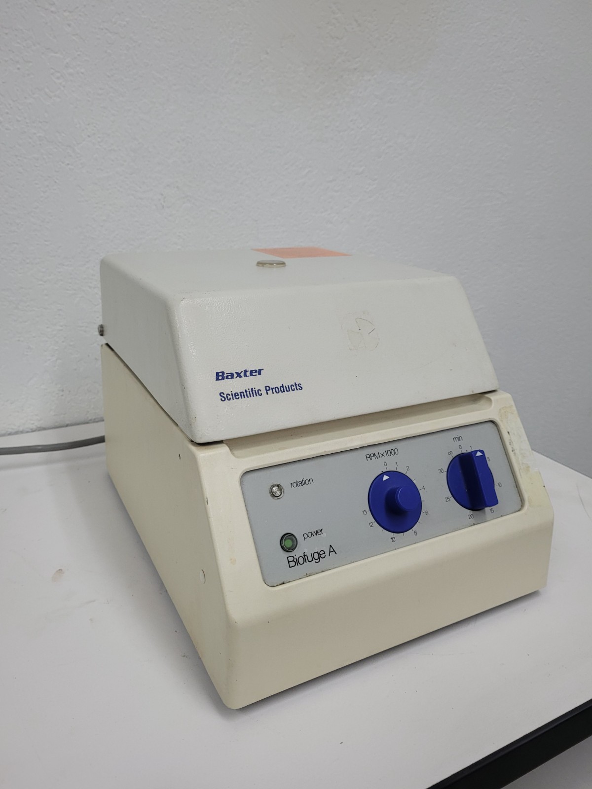 Baxter Scientific Biofuge A Model 1217 Heraeus Sepatech w/ Rotor Baxter Scientific Biofuge A Model 1217 Heraeus Sepatech w/ Rotor