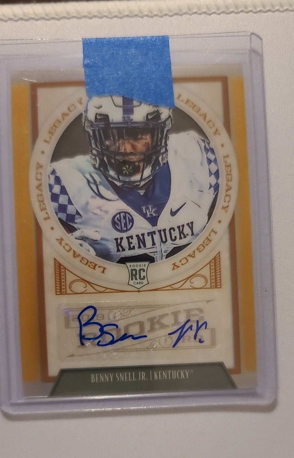 2019 Panini Legacy Rookies Benny Snell Jr. #143 Premium Edition Penmanship 14/50