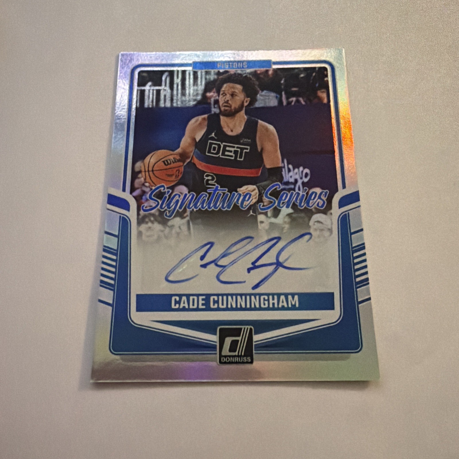2024-25 Panini Donruss Cade Cunningham Signature Series Autograph SS-CUN Pistons