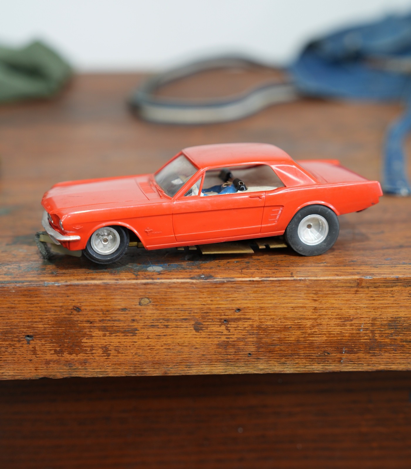 Vintage AMT Model Slot Car 1966 Mustang GT Fastback 1/24 Scale Parts
