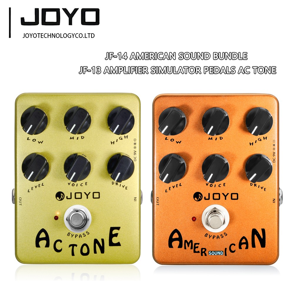 JOYO JF-14 American Sound Bundle with JF-13 Amplifier Simulator Pedals AC Tone