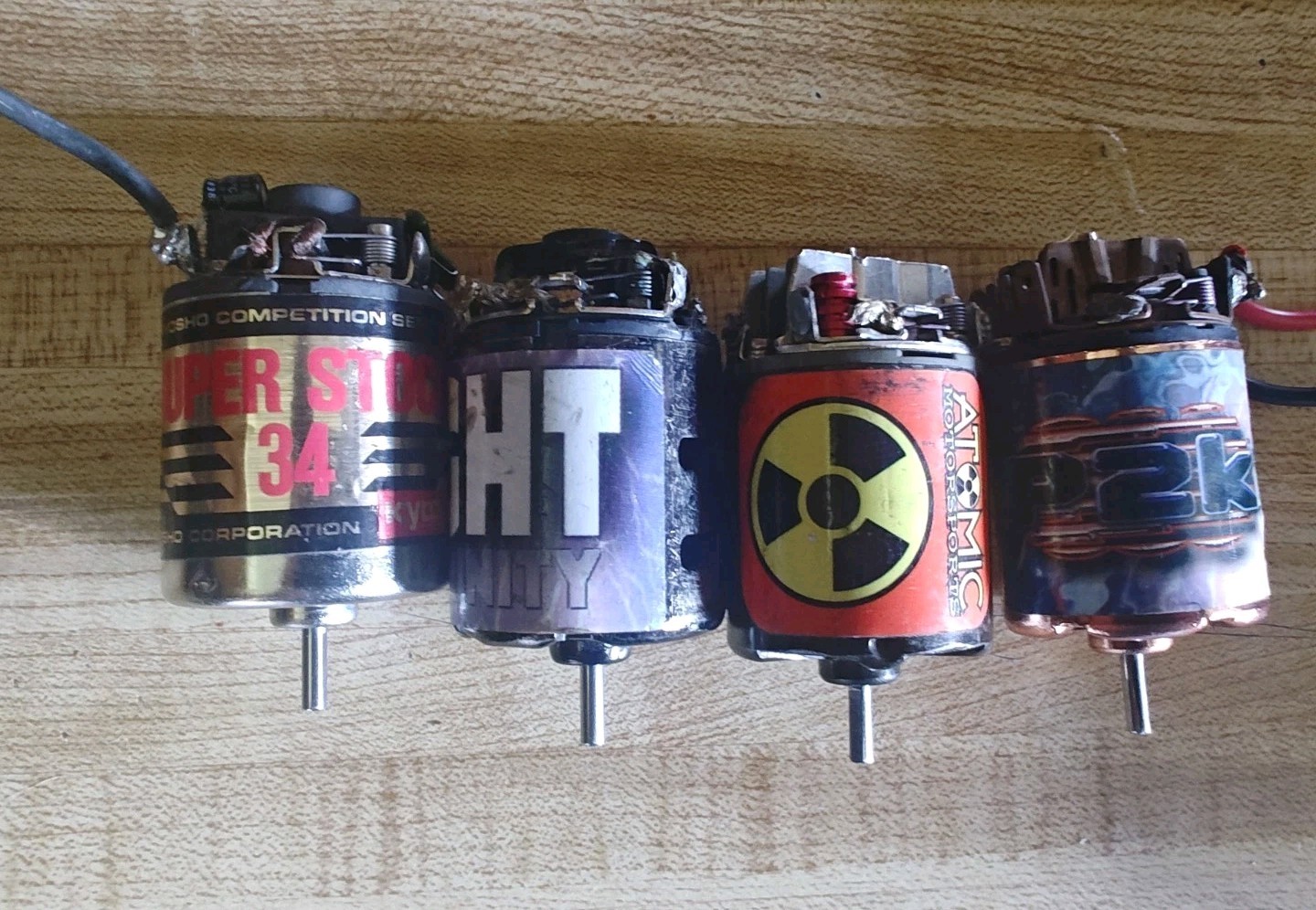 Vintage RC Brushed Motor Lot Kyosho Trinity Atomic P2k