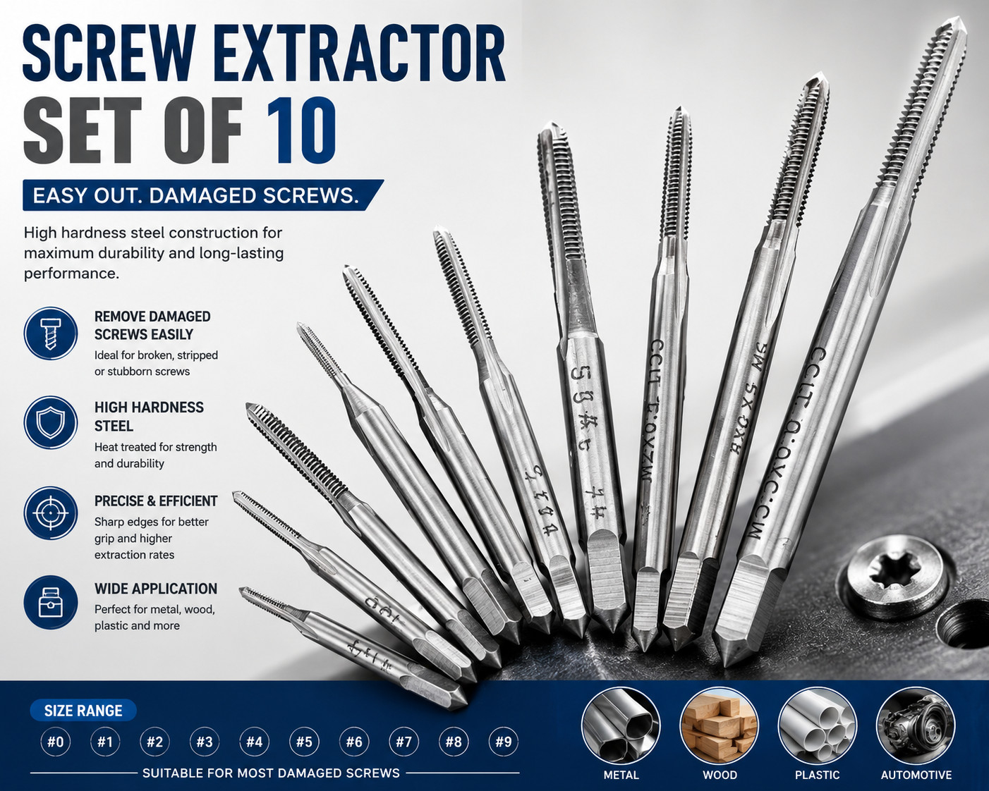 10PCS Mini Machine Hand Taps Set M1 to M3.5 | Micro Tap and Die Set, Micro 10PCS Mini Machine Hand Taps Set M1 to M3.5 | Micro Tap and Die Set, Micro