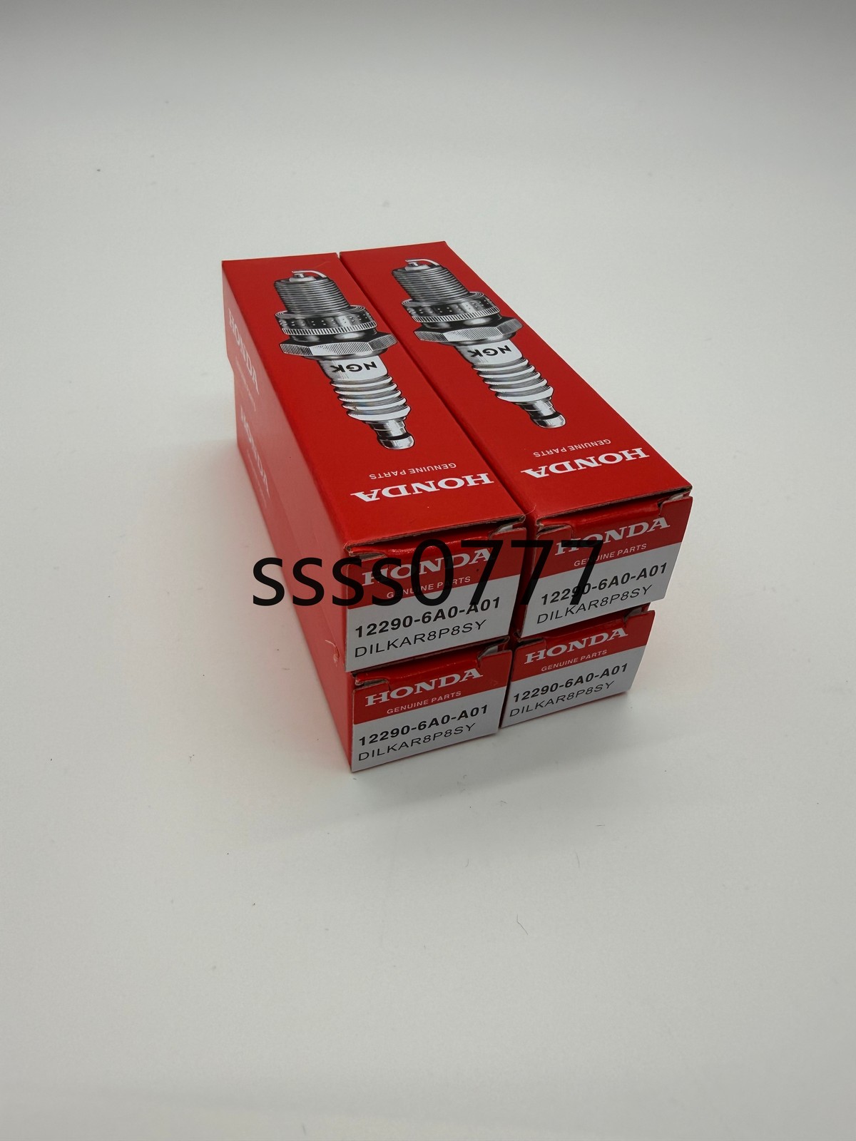 4PCS Genuine NGK 12290-6A0-A01 Spark Plug DILKAR8P8SY For OEM Civic CR-V 92411