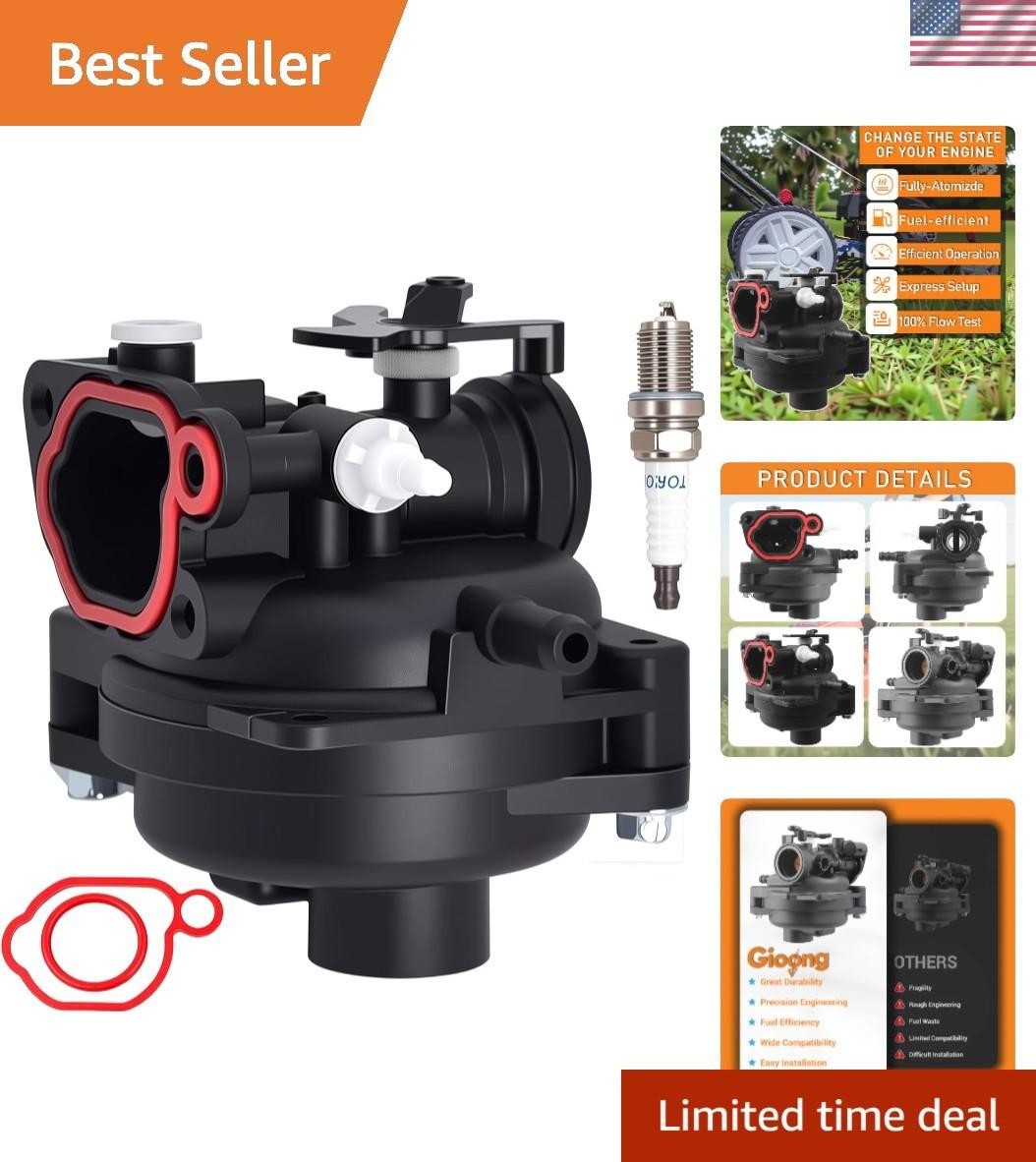 High-performance Carburetor for Briggs & Stratton Engines - Fits Multiple Models