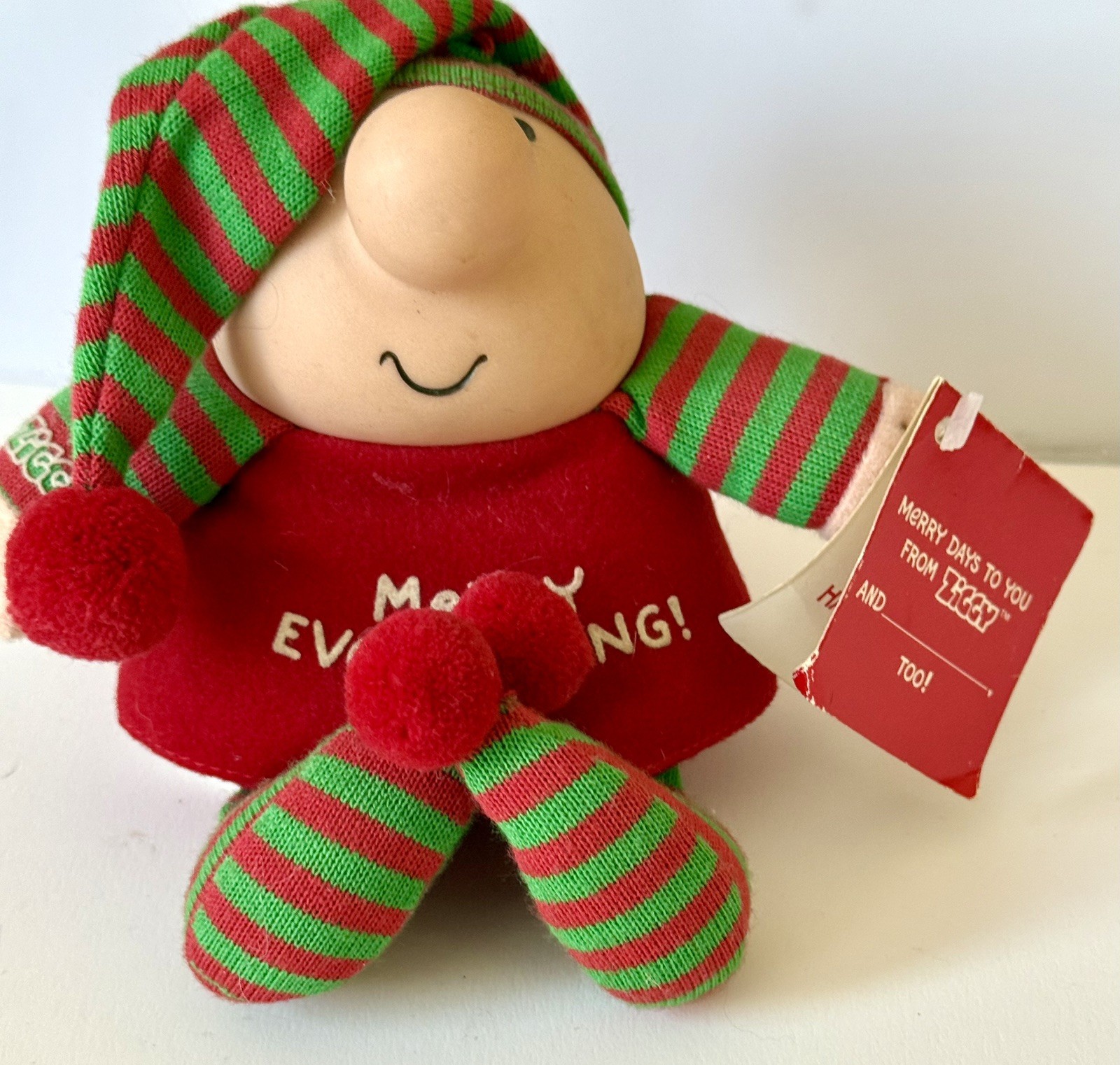 1988 Ziggy 8” Christmas Elf \ 1988 Ziggy 8” Christmas Elf \