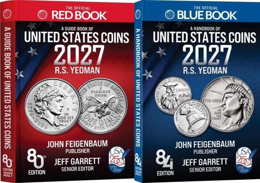 2027 Official Whitman Red/Blue Book Set US Coins  - Paperback *Ships Now*