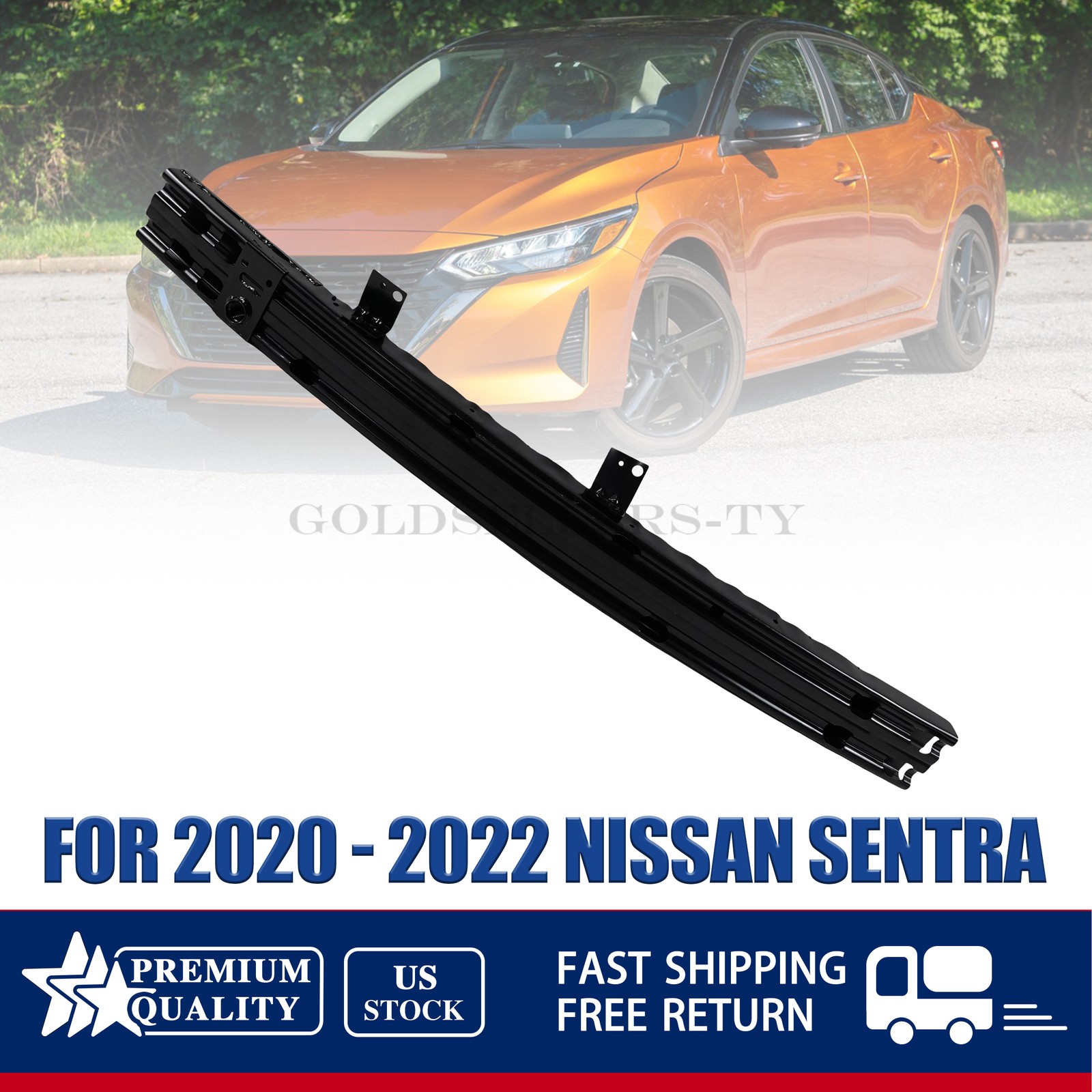 NEW For 2020-2022 Nissan Sentra Front Bumper Reinforcement Impact Bar Beam